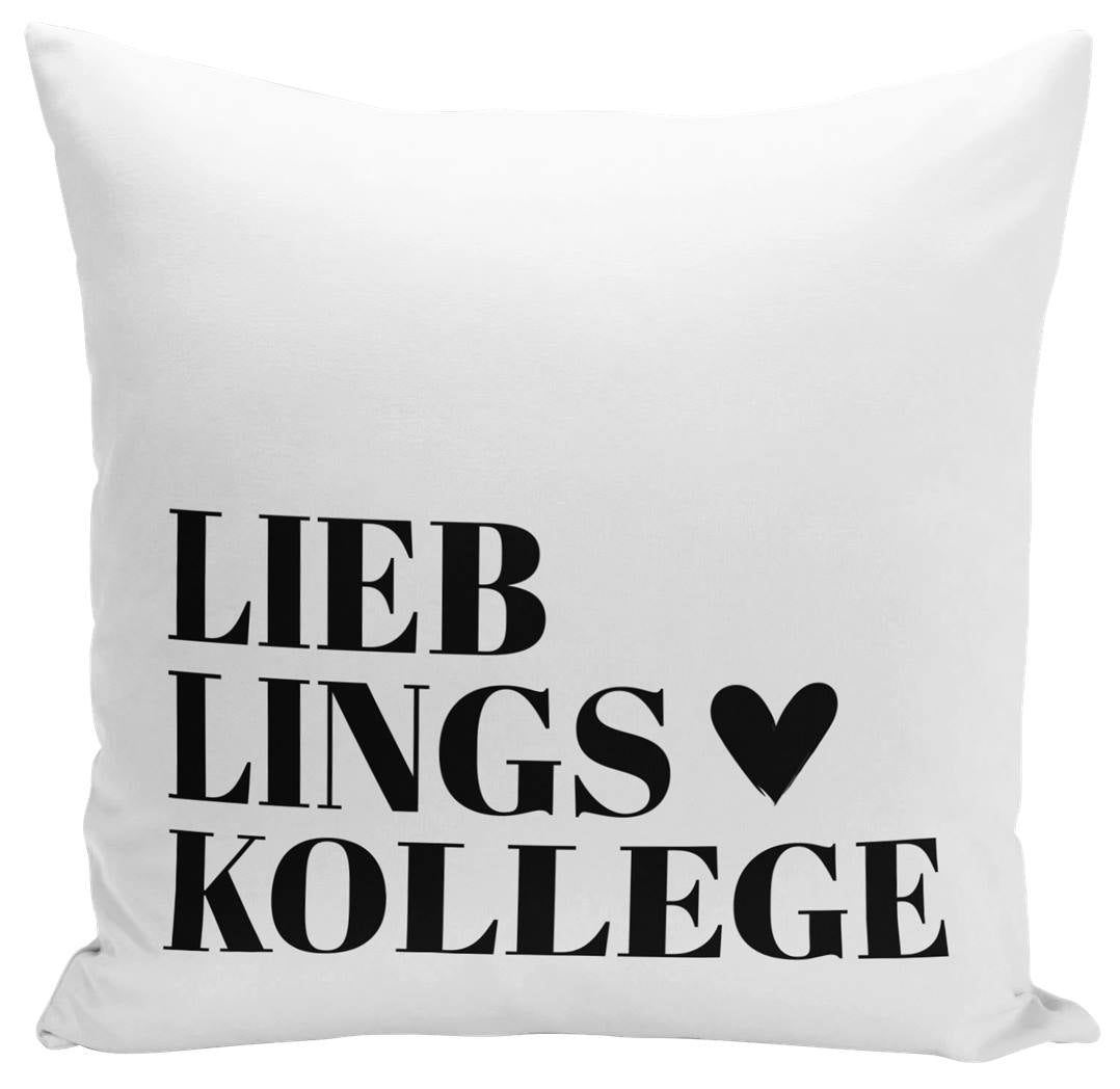 Kissen mit Spruch Lieblingskollege Originelles Geschenk für Männer
