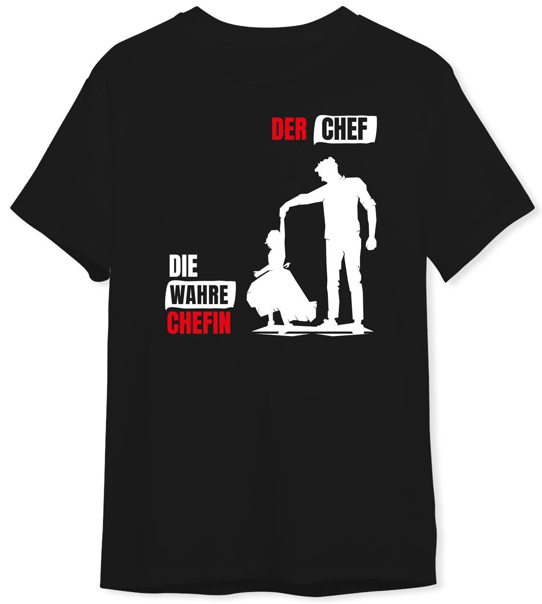 T-Shirt Herren Der Chef, die wahre Chefin (Papa-Tochter) S