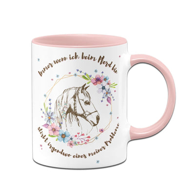 Bild: Tasse - Immer wenn ich beim Pferd bin stirbt irgendwo eines meiner Probleme Geschenkidee