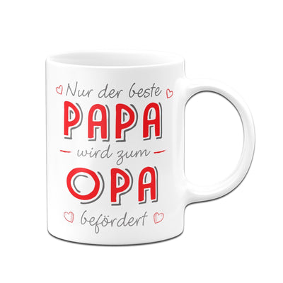 Bild: Tasse - Nur der beste Papa wird zum Opa befördert Geschenkidee