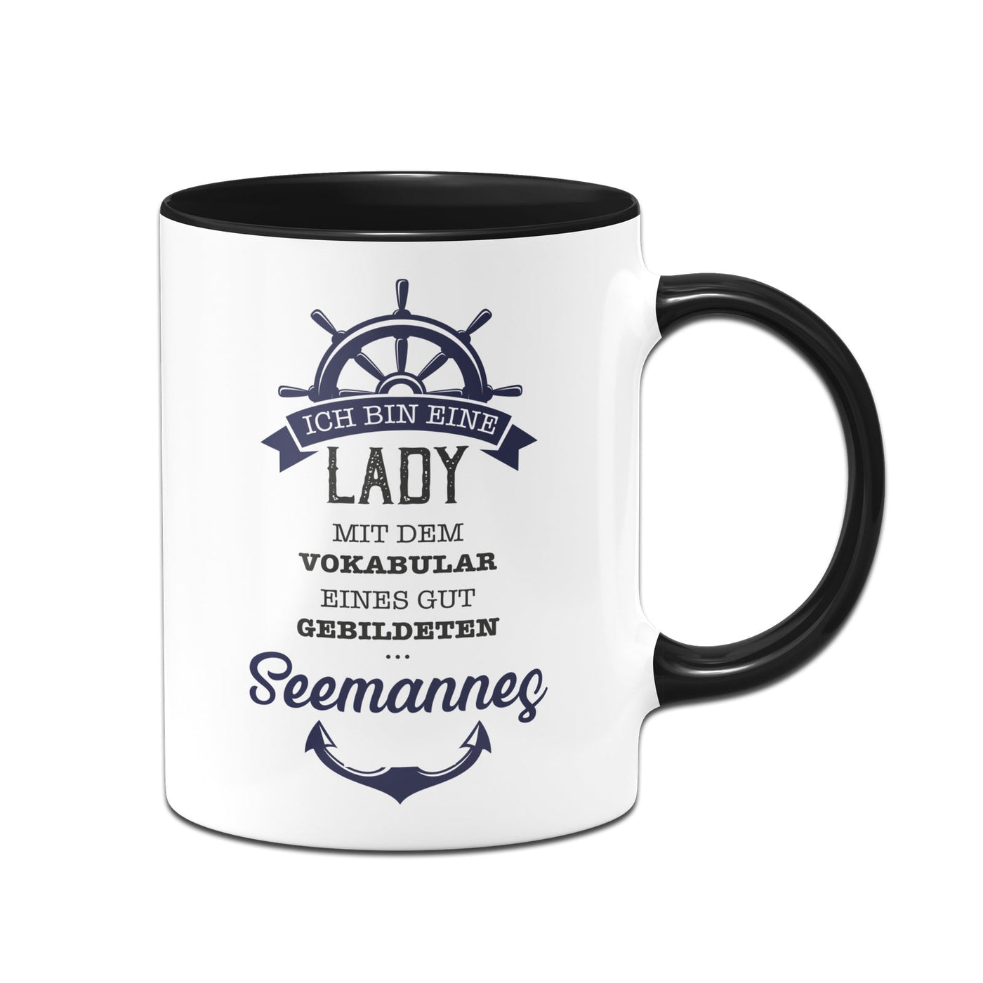 Bild: Tasse - Ich bin eine Lady mit dem Vokabular eines gut gebildeten Seemannes. Geschenkidee