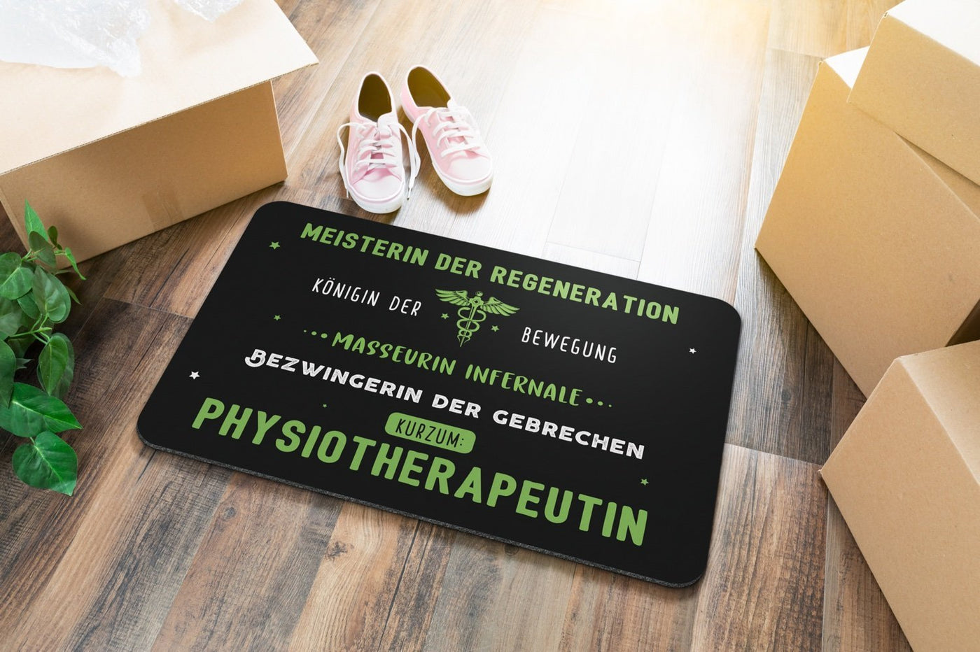 Bild: Fußmatte - Phsyiotherapeutin Geschenkidee