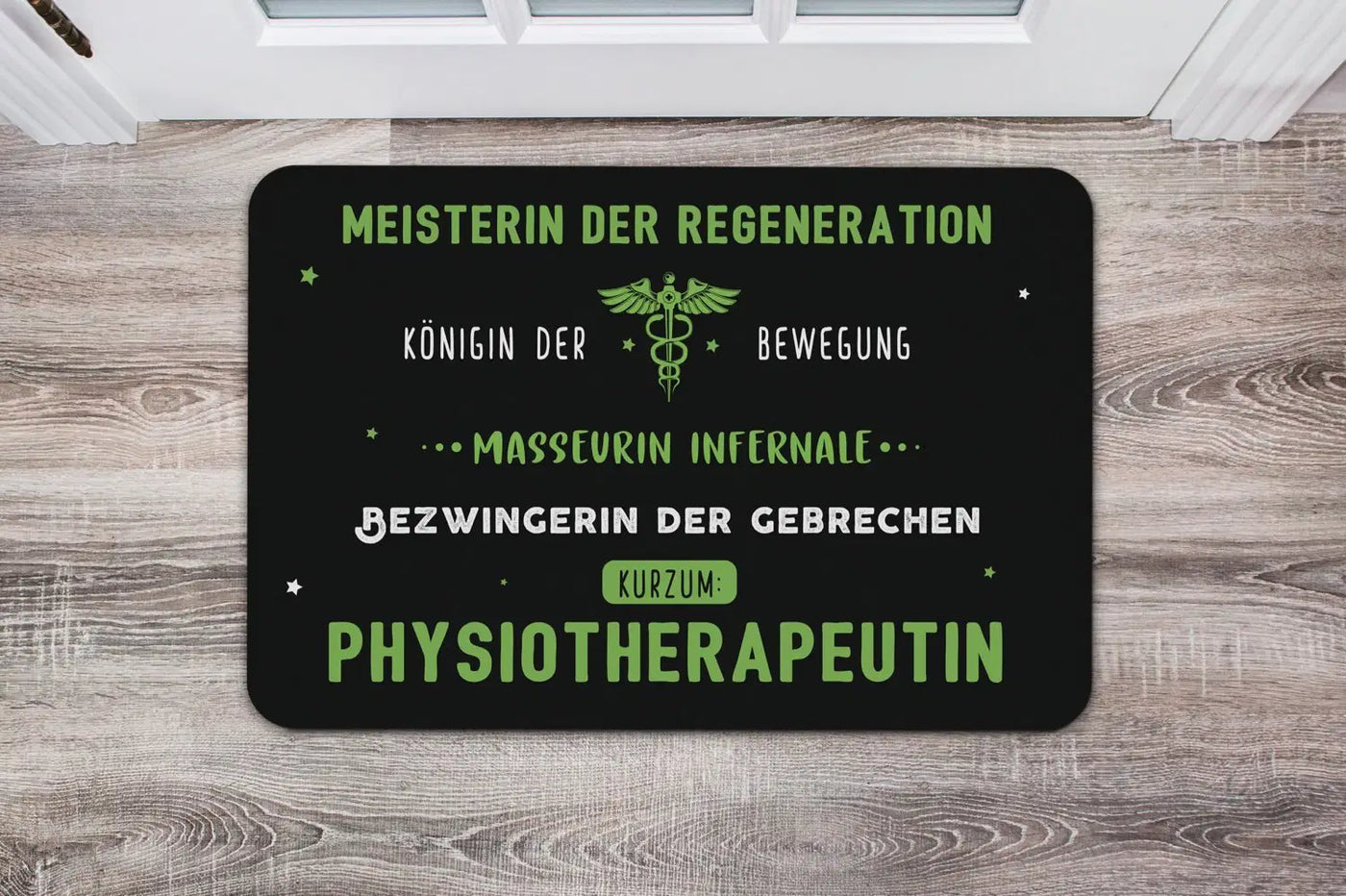 Bild: Fußmatte - Phsyiotherapeutin Geschenkidee