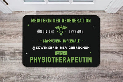 Bild: Fußmatte - Phsyiotherapeutin Geschenkidee