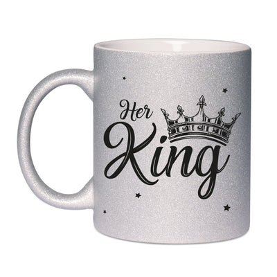 Bild: Glitzertasse - Her King & His Queen Geschenkidee