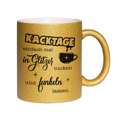 Bild: Glitzertasse - Kacktage Geschenkidee