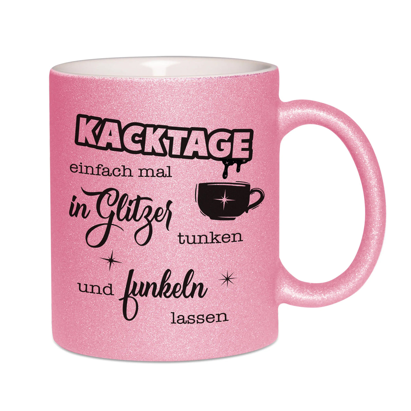 Bild: Glitzertasse - Kacktage Geschenkidee