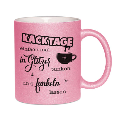 Bild: Glitzertasse - Kacktage Geschenkidee