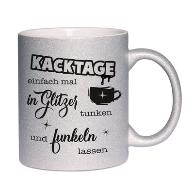 Bild: Glitzertasse - Kacktage Geschenkidee
