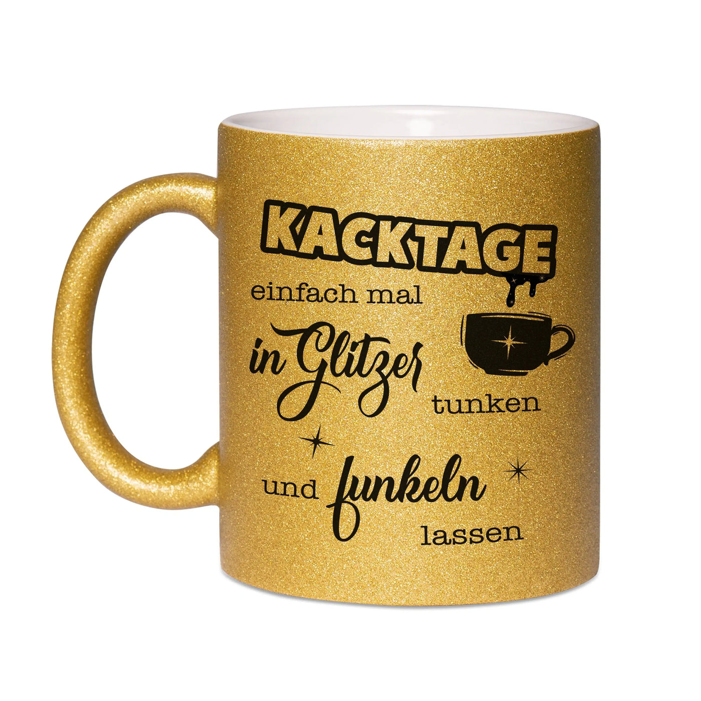 Bild: Glitzertasse - Kacktage Geschenkidee