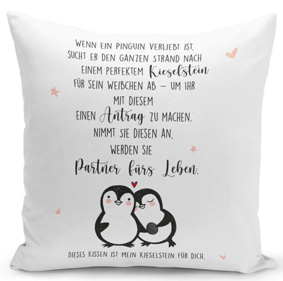 Bild: Kissen - Pinguin Liebe Geschenkidee