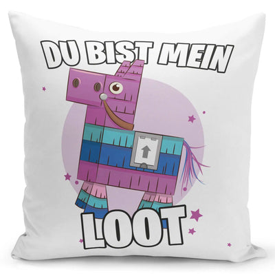 Bild: Kissen - Lama Du bist mein Loot Geschenkidee