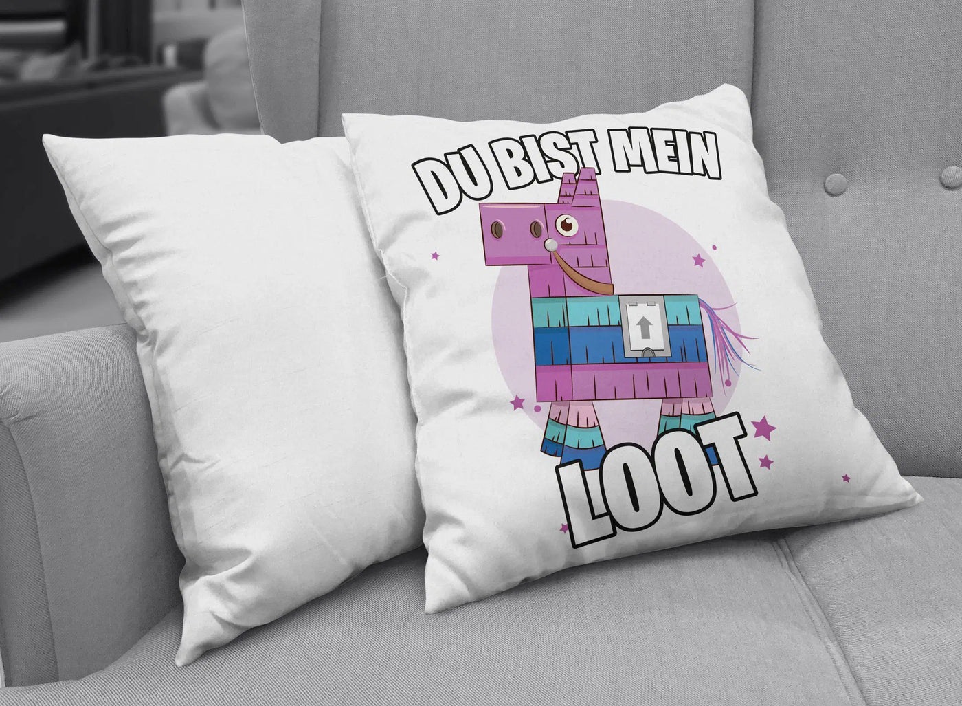 Bild: Kissen - Lama Du bist mein Loot Geschenkidee