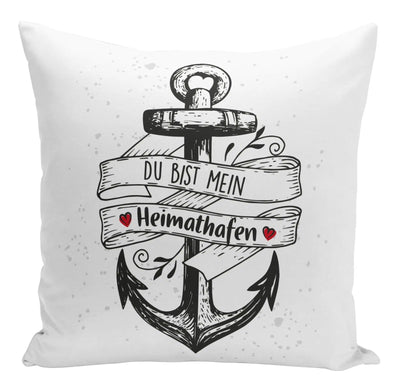 Bild: Kissen - Du bist mein Heimathafen Geschenkidee