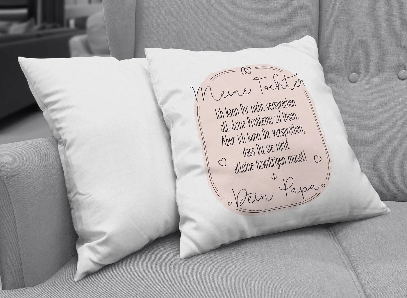 Bild: Kissen - Meine Tochter, Dein Papa Geschenkidee