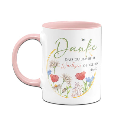 Bild: Tasse - Danke, dass du uns beim Wachsen geholfen hast. Geschenkidee