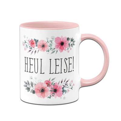 Bild: Tasse - Heul leise - blumig Geschenkidee