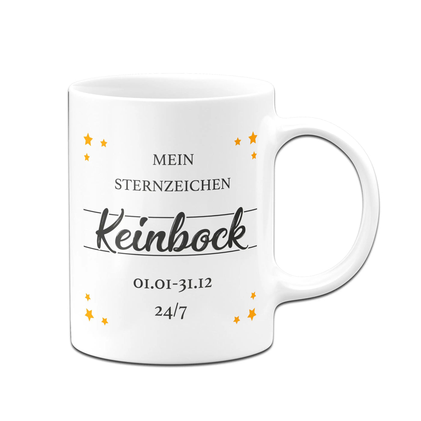 Bild: Tasse - Mein Sternzeichen Keinbock Geschenkidee