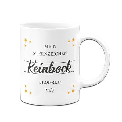 Bild: Tasse - Mein Sternzeichen Keinbock Geschenkidee