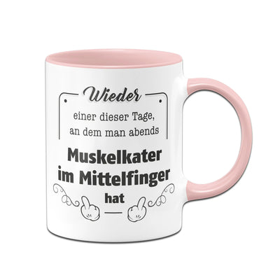 Bild: Tasse - Muskelkater im Mittelfinger Geschenkidee