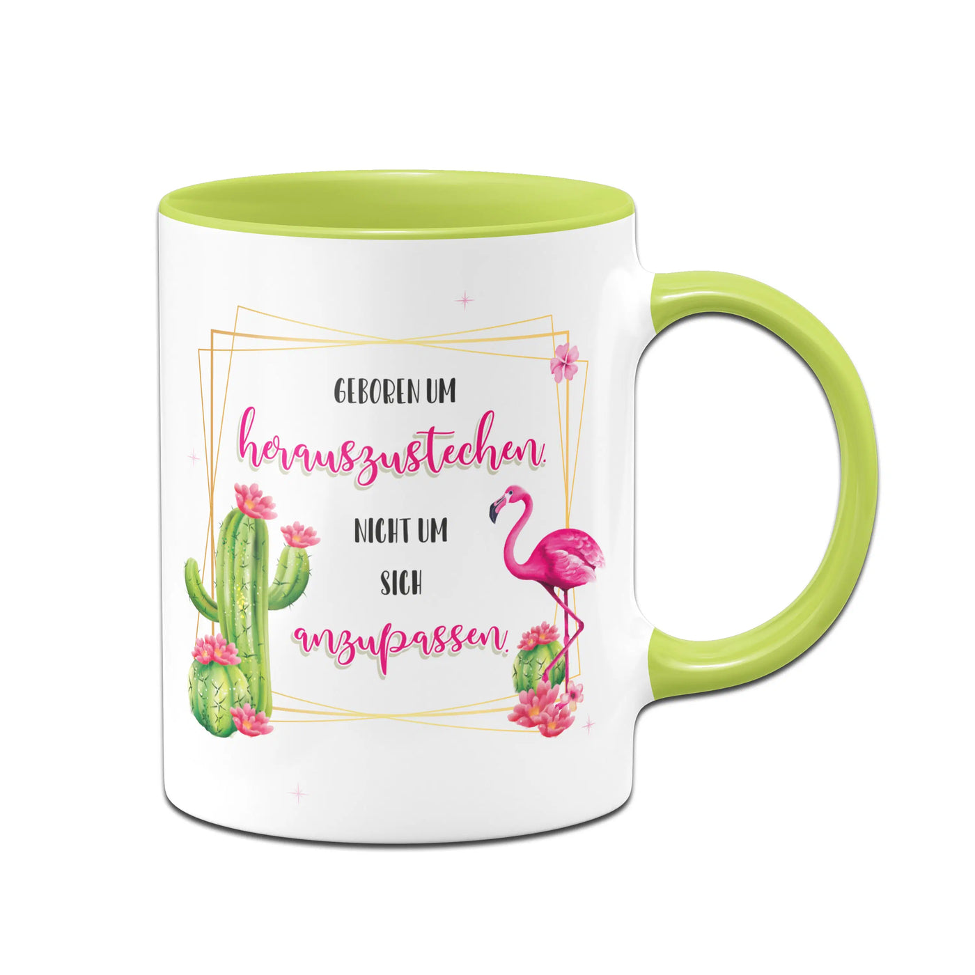 Bild: Tasse - Geboren um herauszustechen, nicht um sich anzupassen. Geschenkidee