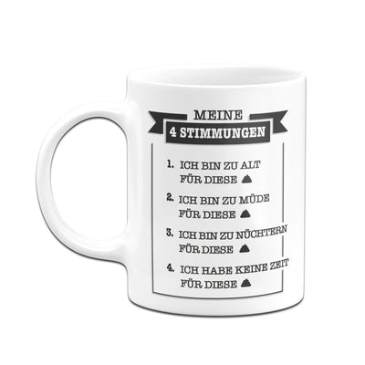 Bild: Tasse - Meine vier Stimmungen. Geschenkidee