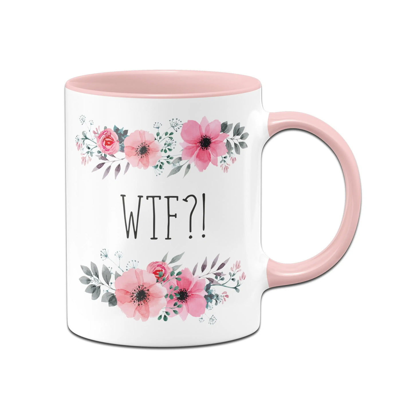 Bild: Tasse - WTF?! - blumig Geschenkidee