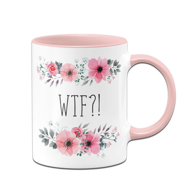 Bild: Tasse - WTF?! - blumig Geschenkidee