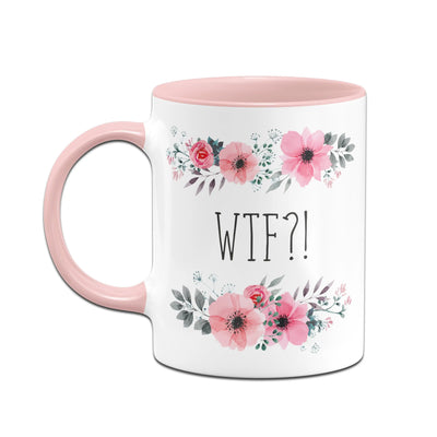 Bild: Tasse - WTF?! - blumig Geschenkidee