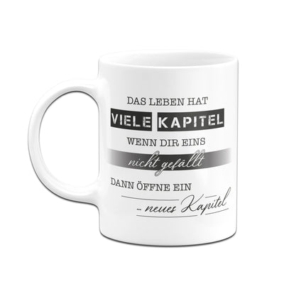 Bild: Tasse - Das Leben hat viele Kapitel Geschenkidee