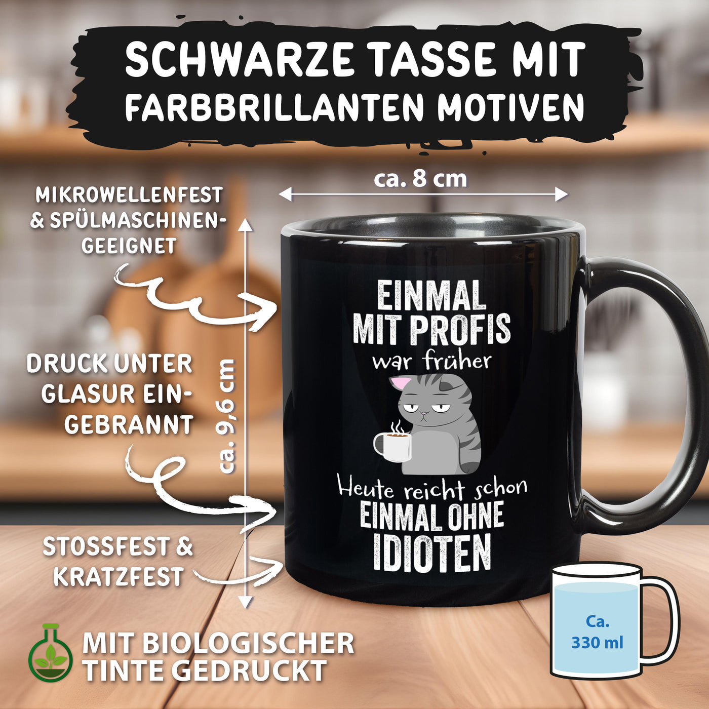 Tasse - Einmal mit Profis war früher. Heute reicht schon einmal ohne Idioten - BL