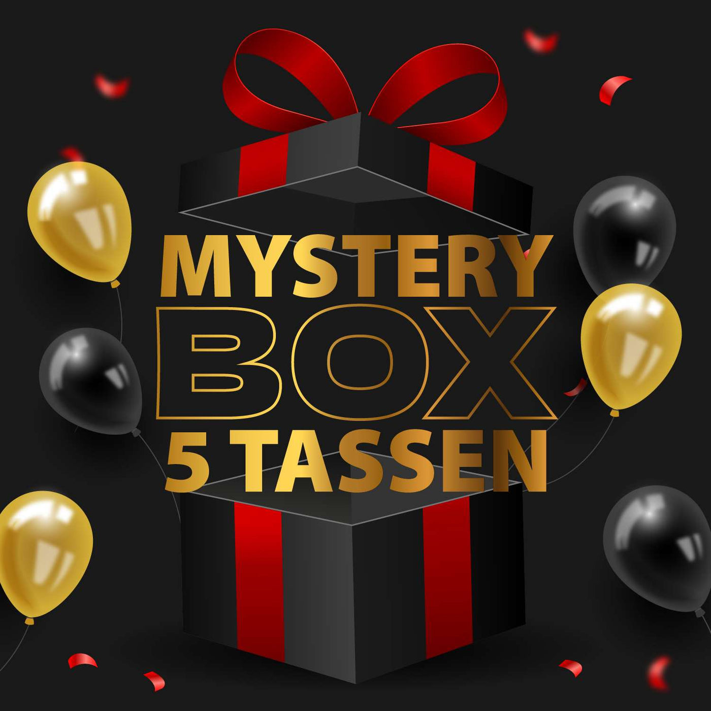Mystery Box – 5 Überraschungs-Tassen für nur 19,95 €