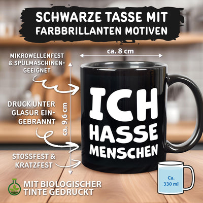 Tasse - Ich hasse Menschen - BL