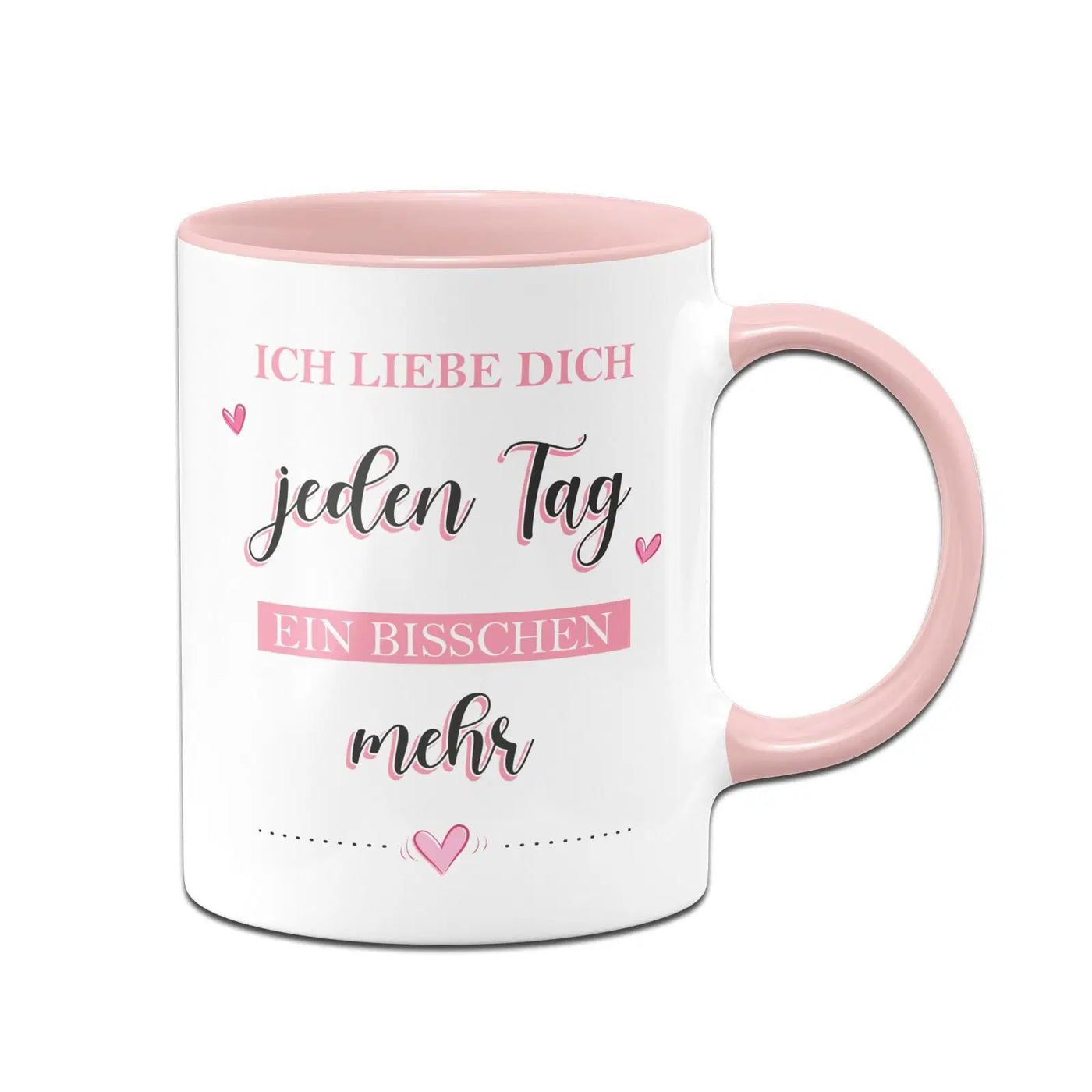 Bild: Tasse - Ich liebe dich jeden Tag ein bisschen mehr Geschenkidee