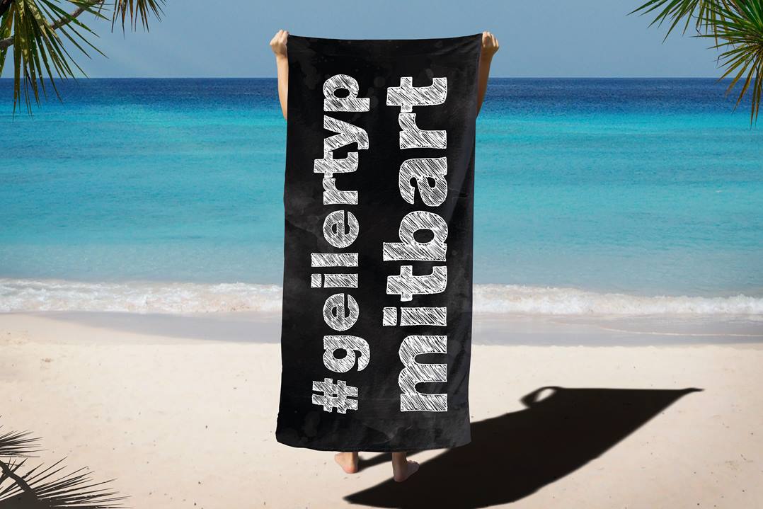 #geilertypmitbart - Handtuch & Strandtuch