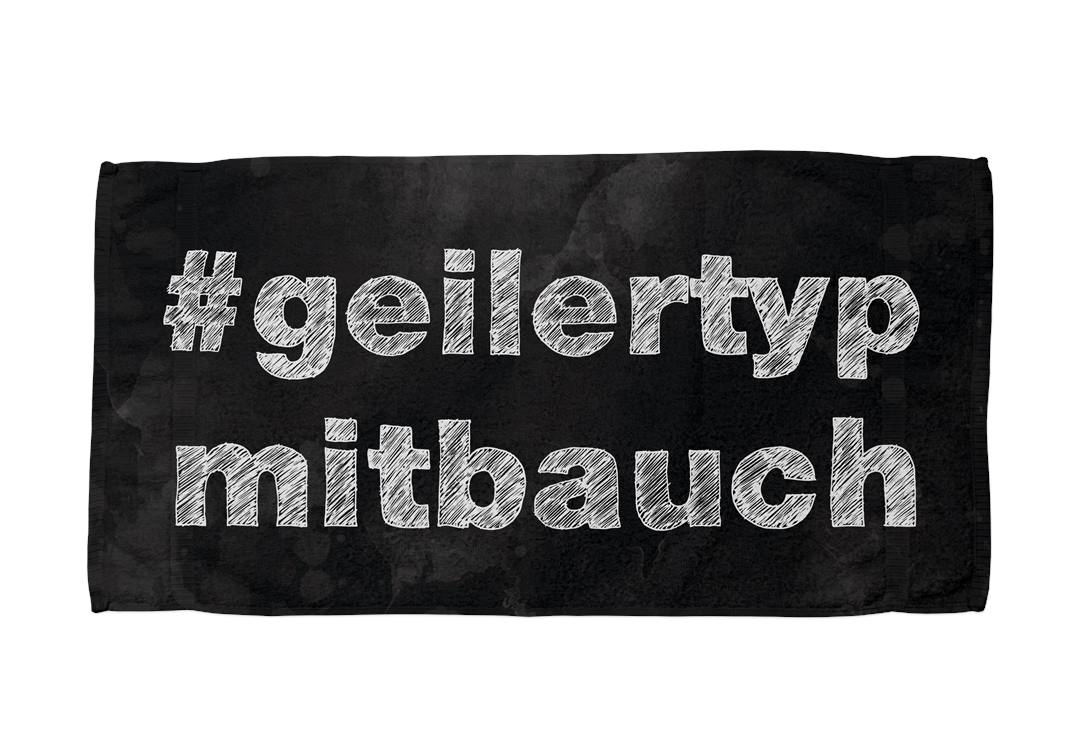 #geilertypmitbauch - Handtuch & Strandtuch