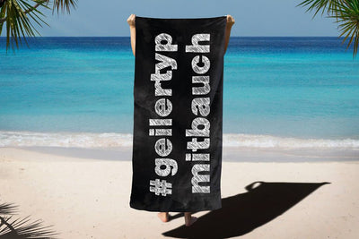#geilertypmitbauch - Handtuch & Strandtuch