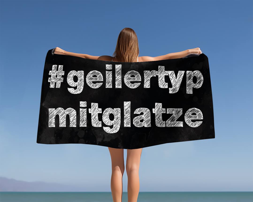 #geilertypmitglatze - Handtuch & Strandtuch