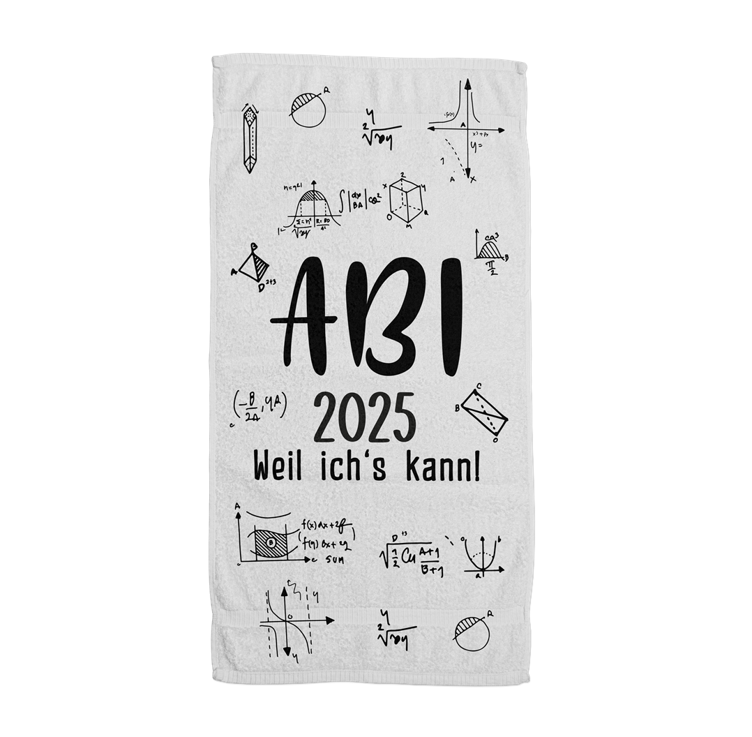 Abi 2025 weil ich's kann! - Handtuch & Strandtuch