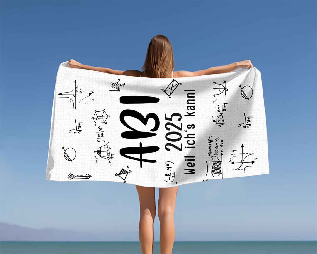 Abi 2025 weil ich's kann! - Handtuch & Strandtuch