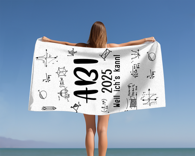 Abi 2025 weil ich's kann! - Handtuch & Strandtuch