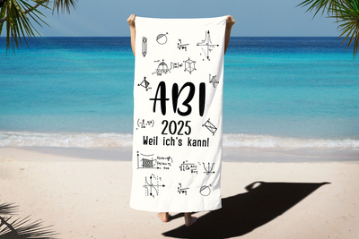 Abi 2025 weil ich's kann! - Handtuch & Strandtuch
