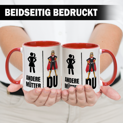 Tasse - Andere Mütter vs. Du (Superheldin)