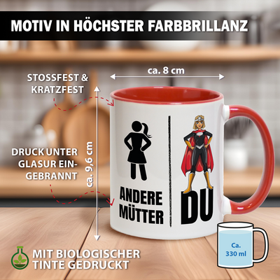 Tasse - Andere Mütter vs. Du (Superheldin)