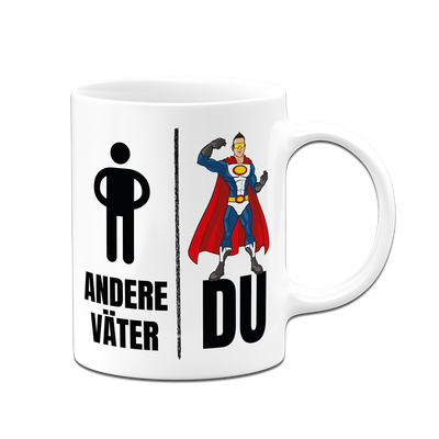 Tasse - Andere Väter vs. Du (Superheld)