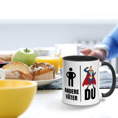 Tasse - Andere Väter vs. Du (Superheld)