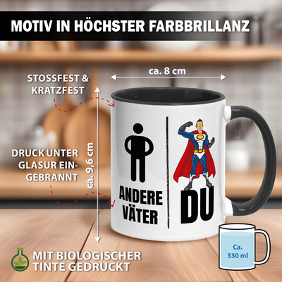 Tasse - Andere Väter vs. Du (Superheld)