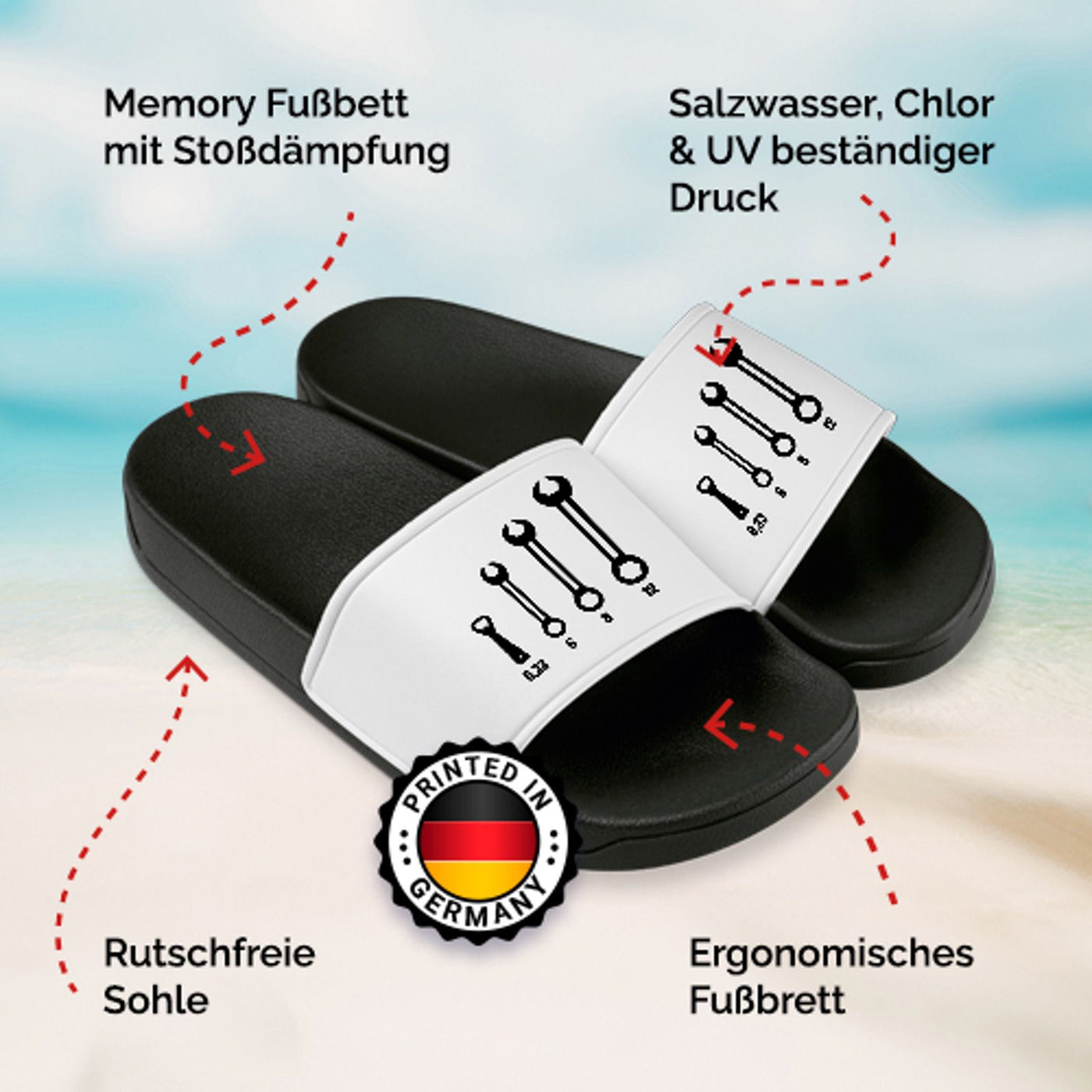 Badeschuhe - Schraubenschlüssel