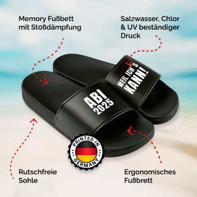 Badeschuhe - Abi 2025 weil ich's kann!