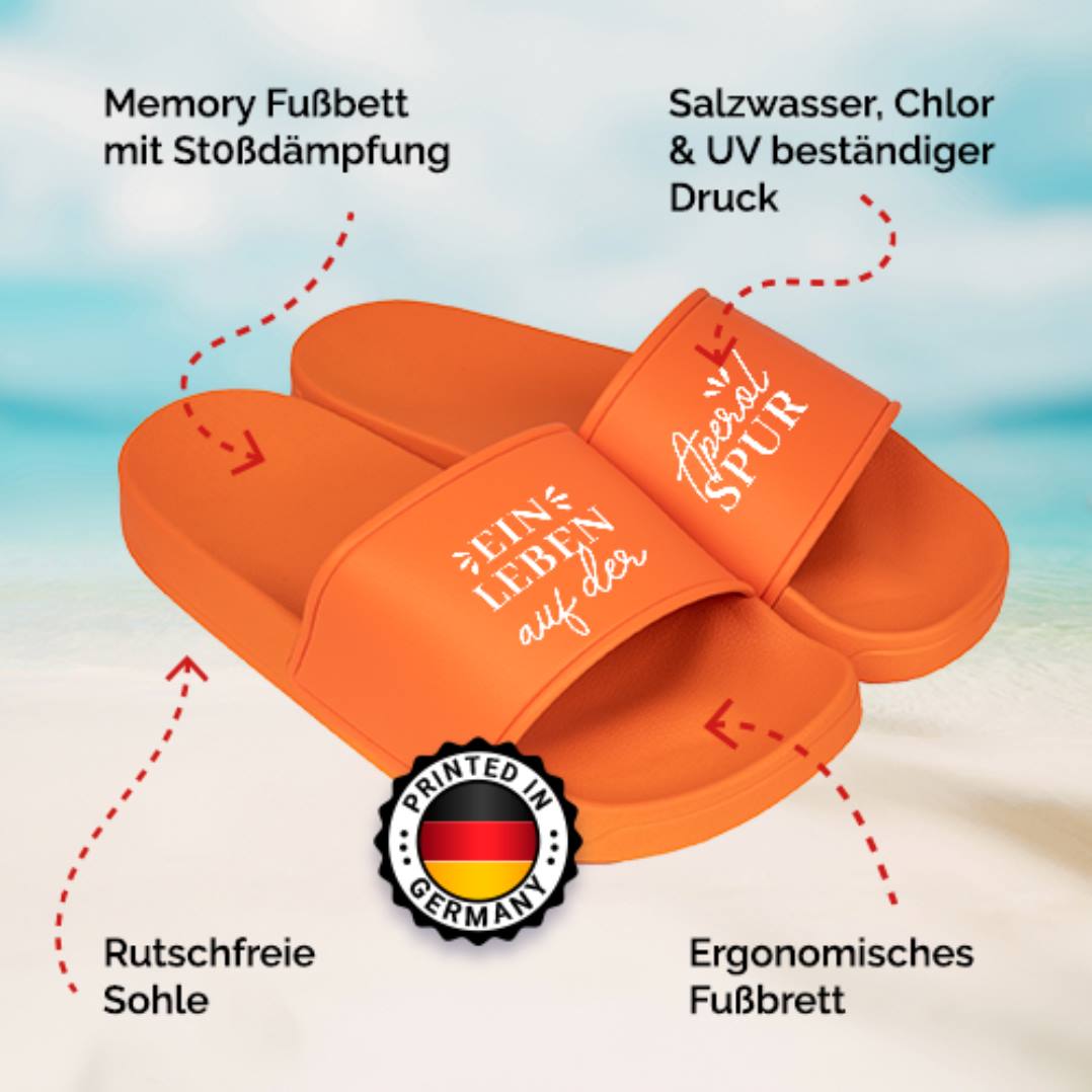 Badeschuhe - Ein Leben auf der Aperol Spur